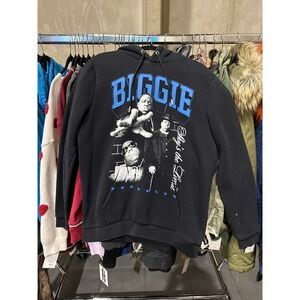 Supply & Demand Biggie Smalls Hoodie Mens‎ Large Black Notorious BIG Graphic